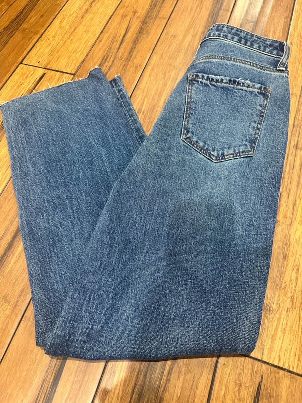 Kut from the Kloth Sienna High Rise Straight Sienna Leg Jeans- Blue Denim